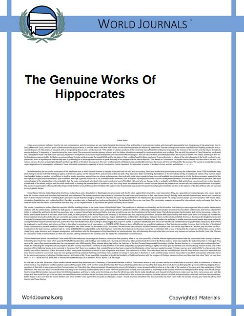 The Genuine Works of Hippocrates by Hippocrates