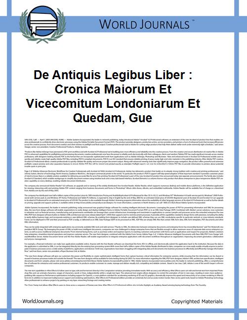 De Antiquis Legibus Liber : Cronica Maio... by Thomas Stapleton