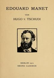 Édouard Manet by Tschudi, Hugo Von, 1851-1911