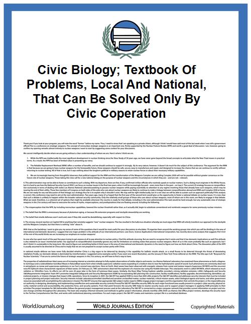 Civic Biology; Textbook of Problems, Loc... by Clifton Fremont Hodge