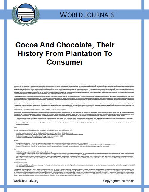 Cocoa and Chocolate, Their History from ... by Knapp, Arthur William