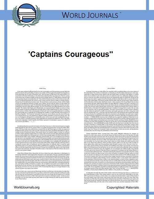 'Captains Courageous'' by Rudyard Kipling