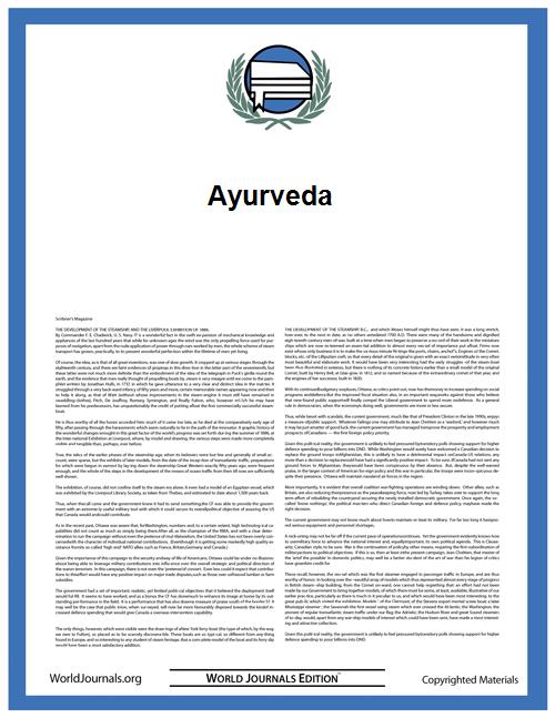 Ayurveda by Vidhyaratna-Pandita D. Gopalacharyulu