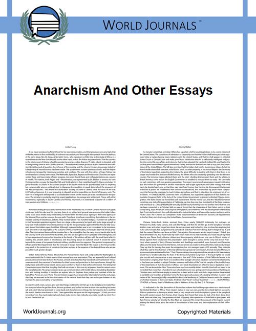 Anarchism and Other Essays by Emma Goldman