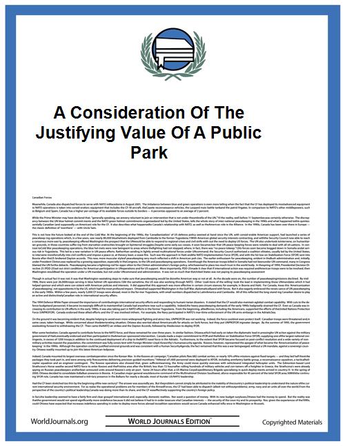 A Consideration of the Justifying Value ... by Frederick Law Olmsted