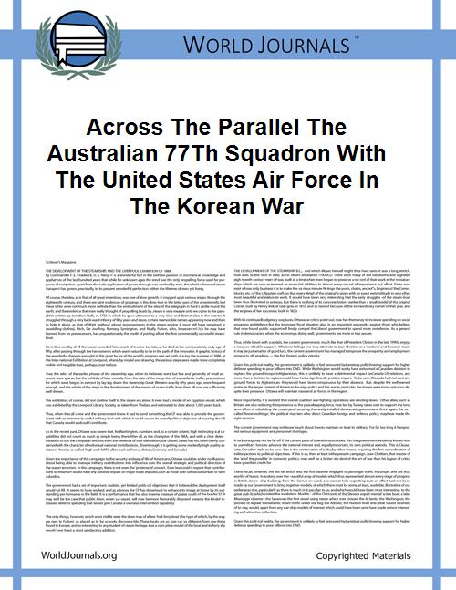 Across the Parallel the Australian 77Th ... by George Odgers