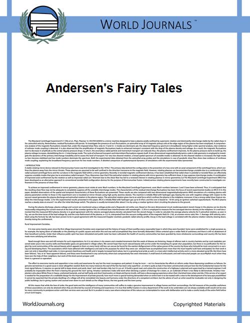 Andersen's Fairy Tales by Andersen, Hans Christian