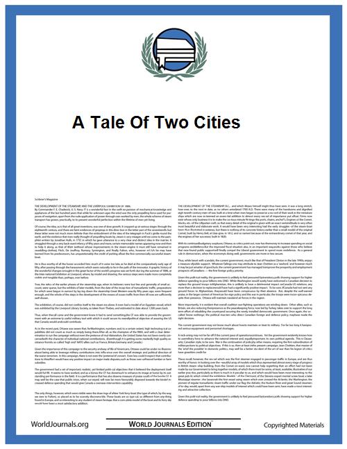 A Tale of Two Cities by Dickens, Charles
