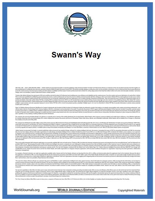 Swann's Way by Proust, Marcel