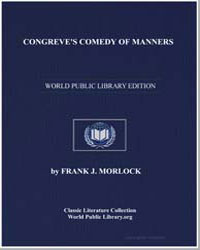 Congreve's Comedy of Manners by Morlock, Frank J.