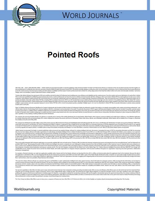 Pointed Roofs by Richardson, Dorothy