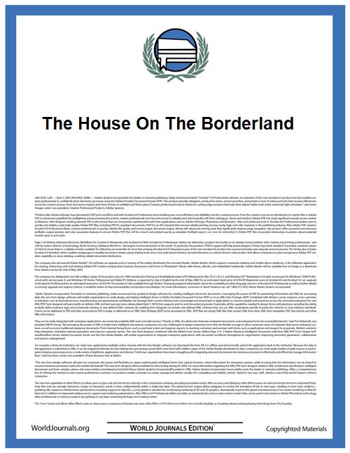 The House on the Borderland by Hodgson, William Hope