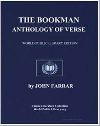 The Bookman Anthology of Verse by Farrar, John