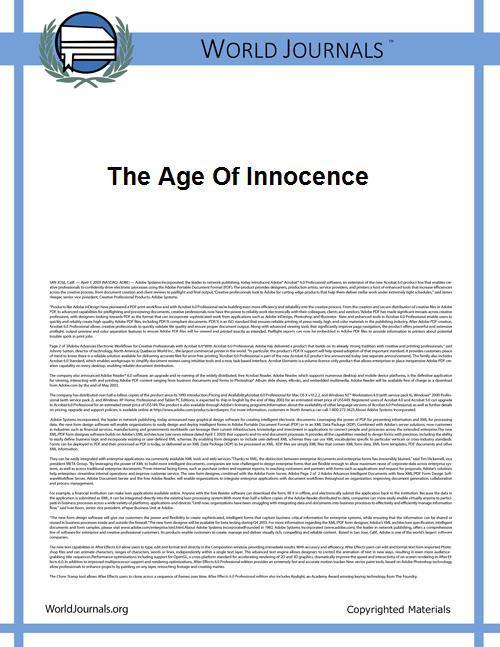 The Age of Innocence by Wharton, Edith