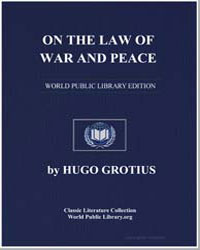 On the Law of War and Peace by Grotius, Hugo