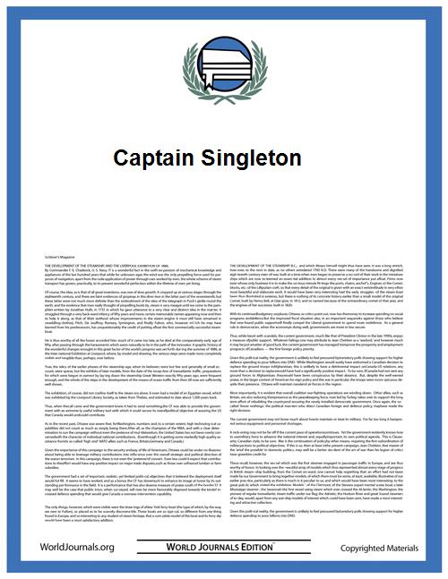 Captain Singleton by Defoe, Daniel