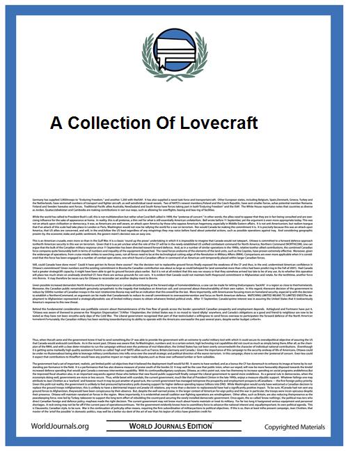 A Collection of Lovecraft by Lovecraft, H. P.