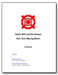 God's Will and the Ocean by Moon, Sun Myung, Rev.