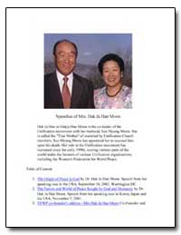 The Origin of Peace Is God by Moon, Hak Ja Han, Dr.