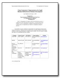 Prime Contractors Representatives for Sm... by Franklin, Willy
