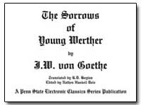 The Sorrows of Young Werther by Von Goethe, Johann Wolfgang