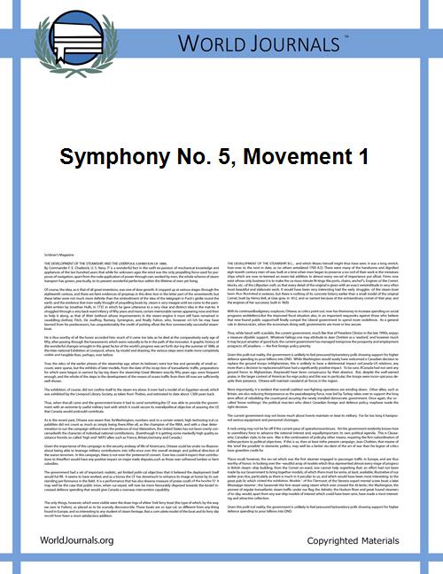 Symphony No. 5, Movement 1 by Beethoven, Ludwig Van