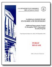 National Institute of Standards and Tech... by Department of Commerce