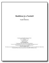 Buddhism in a Nutshell by Sumedho, Ajahn, Venerable