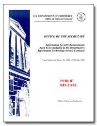 Office of the Secretary Information Secu... by Department of Commerce