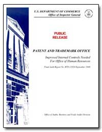 Patent and Trademark Office Improved Int... by Dickinson, Q. Todd