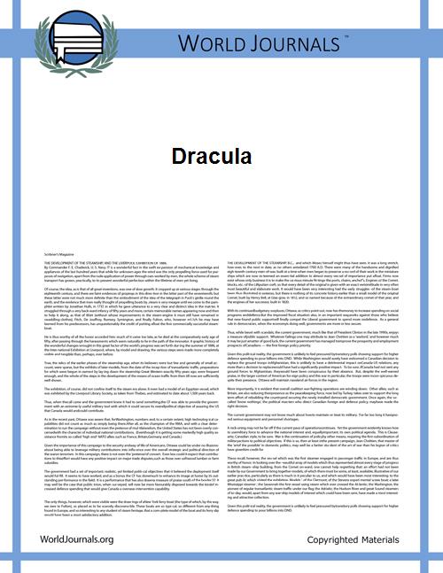 Dracula by Stoker, Bram