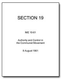 Authority and Control in the Communist M... by 