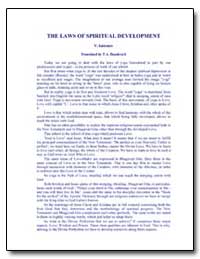 The Laws of Spiritual Development by Antonov, Vladimir, Ph. D.