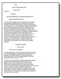 Mark Twain's Speeches by Twain, Mark
